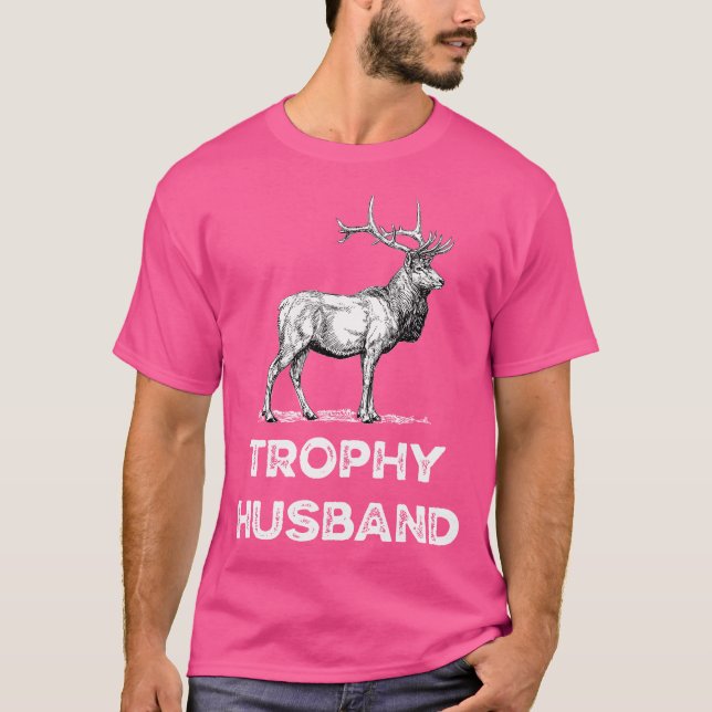 Mans Trophy Buck Fars Dag För Make T Shirt (Framsida)