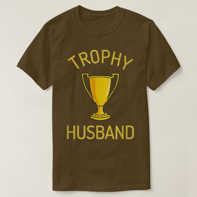 Mans Trophy MakeHustleUnikt presentkort äkta make  T Shirt (Design framsida)