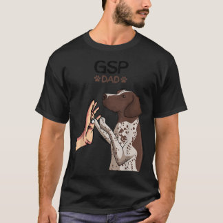 Mäns tyska korthåriga pekare GSP hundpappa  T Shirt