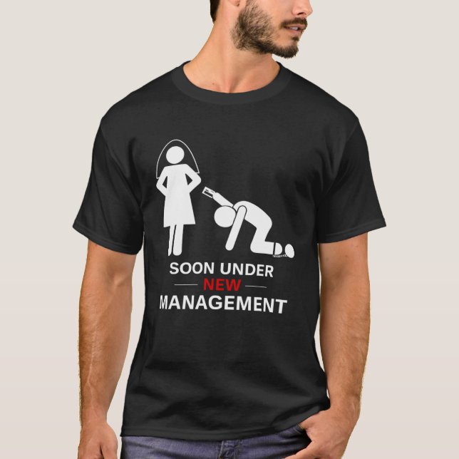 Mans underkläder för ny ledning Brudgum sällskapsf T Shirt (Framsida)