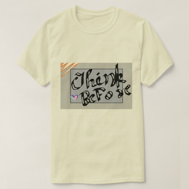 Mäns unika attraktiva T-Shirt (Design framsida)