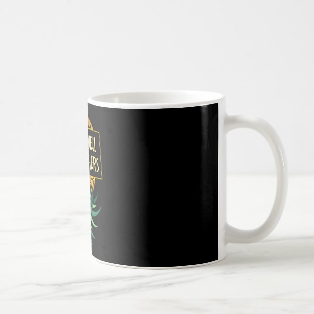 Mäns upp och ner ananas spelar andra roligt kaffemugg (Höger)