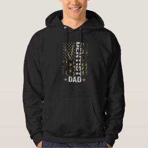 Mäns Usa Flag Kamouflage Tandläkare Pappa Patrioti Hoodie