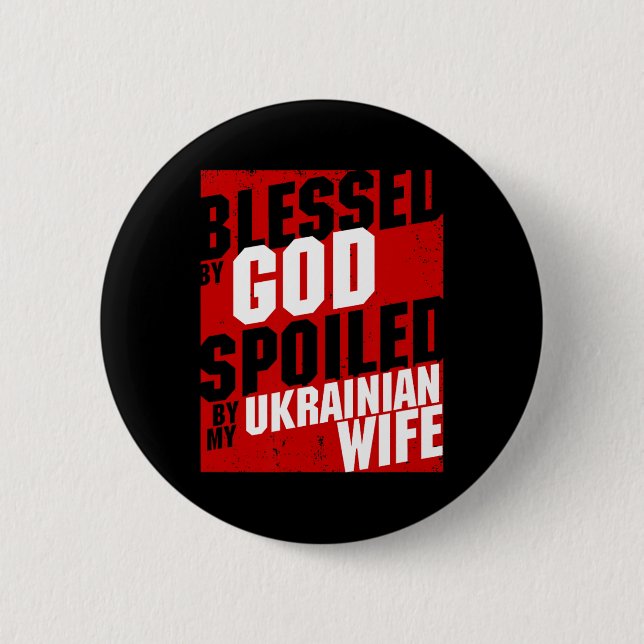 Mäns välsignade ukrainska fru ukrainska make Ukrai Knapp (Framsida)