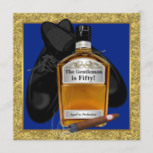 Mans Whisky Födelsedagsfest Inbjudningar