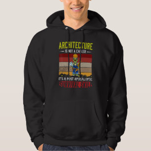 Mansarkitekt Inte En Karriär Teknisk Ritning Utkas Hoodie