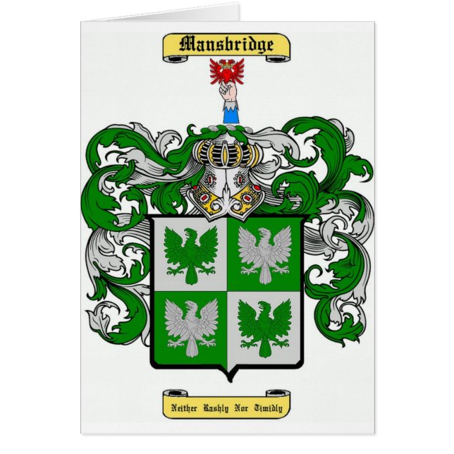 Mansbridge Hälsningskort (Framsidan)