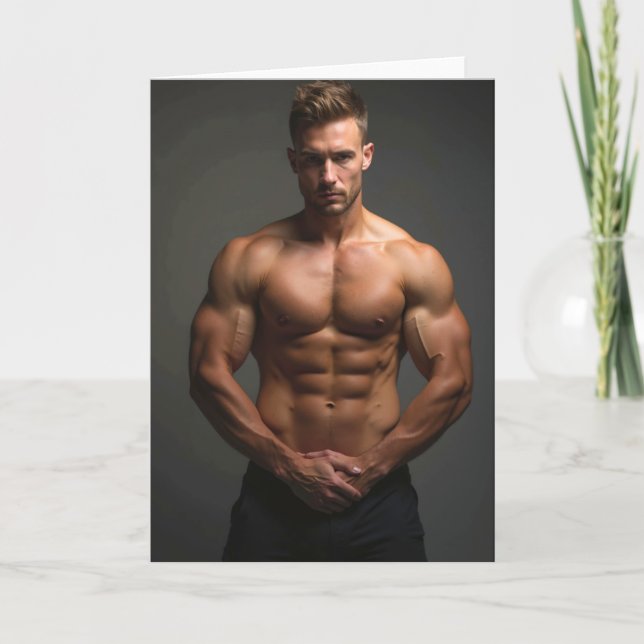Manscape Hälsning Card Kort (Framsida)