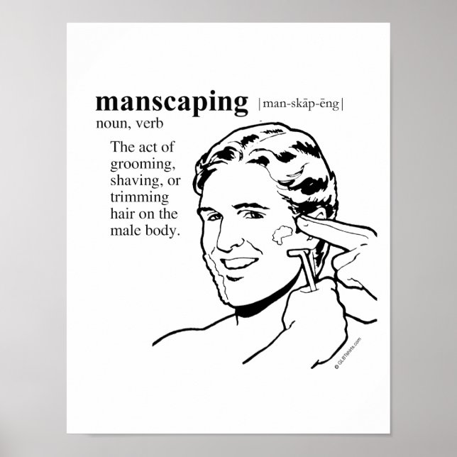MANSCAPING POSTER (Framsidan)