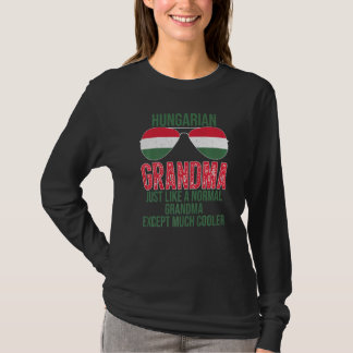 Manschett Ungersk Mormor Ungern Flagga Solglasögon T Shirt