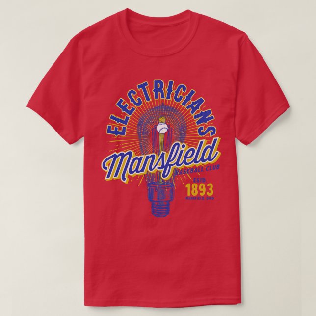 Mansfield Electrician T Shirt (Design framsida)