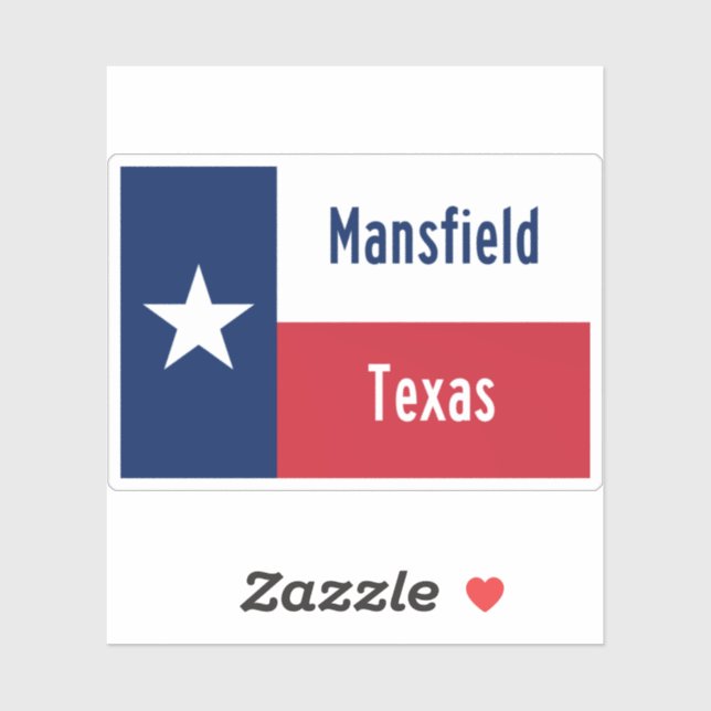 Mansfield Texas Klistermärken (Ark)