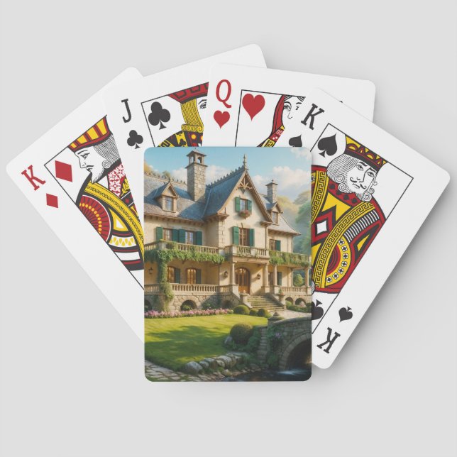 Mansion av den Perfekt som fångas Casinokort (Baksidan)