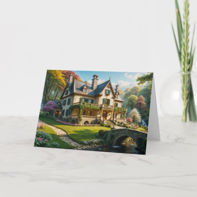 Mansion av den Perfekt som fångas Helgkort (Framsida)