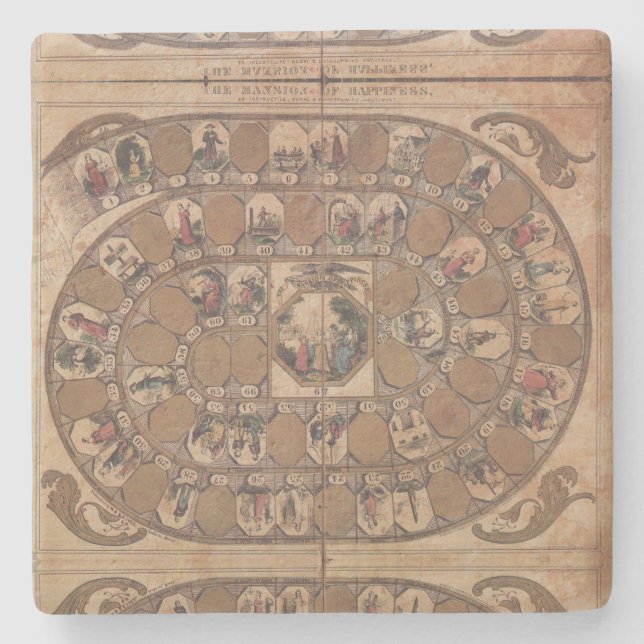 Mansion of Happiness – old game Stenunderlägg (Framsidan)