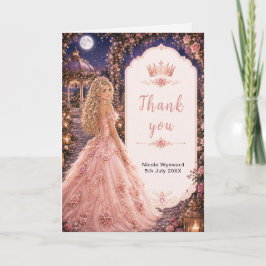Månsjäl Blush Rosa Trädgård Sweet Sixteen Tack Kort