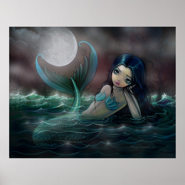 Månsjö Creeks Havfrupostertryck Poster (Framsidan)