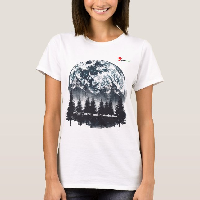 Månsjobe Skog Berg Drömmar T-Shirt (Framsida)