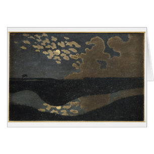 Månsken 1894 hälsningskort