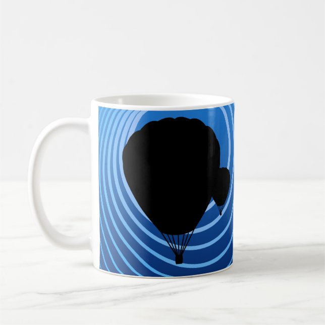 månsken ballongflygning kaffemugg (Vänster)