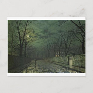 Månsken efter regn av John Atkinson Grimshaw Vykort
