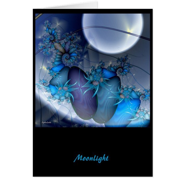 Månsken Hälsningskort (Framsidan)