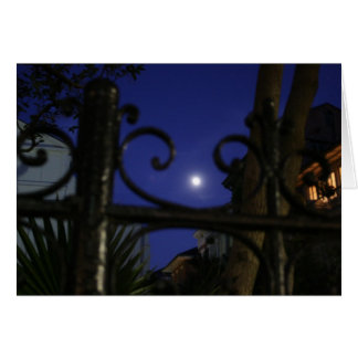Månsken i det The Big Easy kortet Hälsningskort