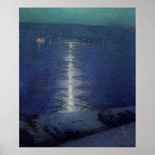 Månsken på floden, 1919 poster