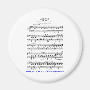 Månsken-Sonata-Ludwig-Beethoven Magnet