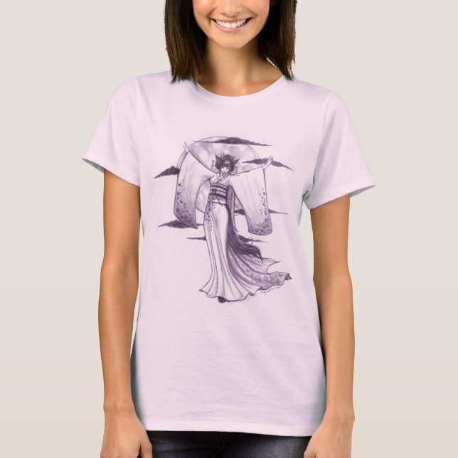 MånskenGeishaT-tröja Tee Shirt (Framsida)