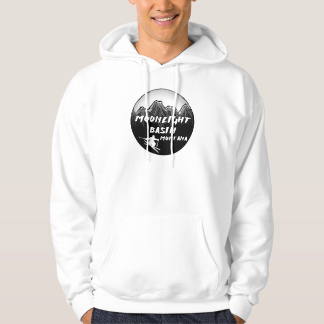 MånskenhandfatMontana skier Hoodie (Framsida)