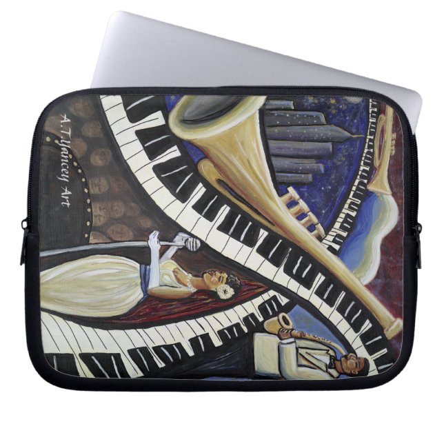 MånskenJazzlaptop sleeve (Framsidan)