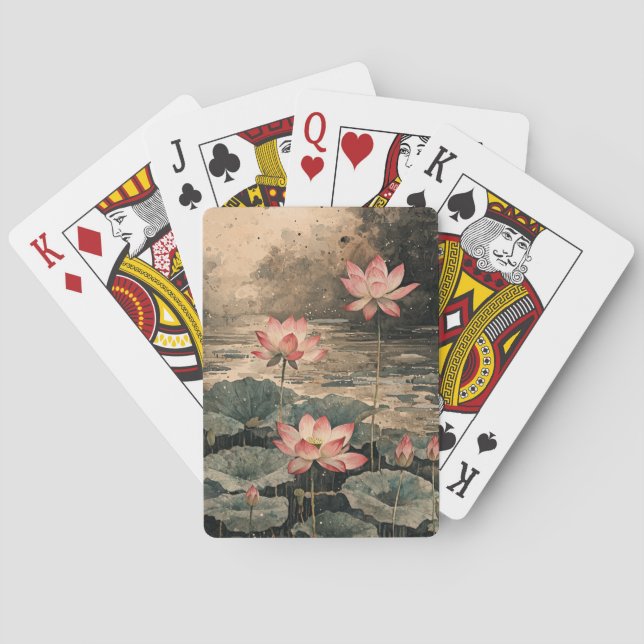 Månskens Lotus Sjö (3) Casinokort (Baksidan)