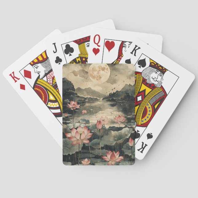Månskenslotussjön Casinokort (Baksidan)