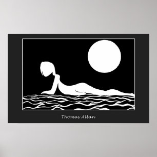 Månskenstrand Poster