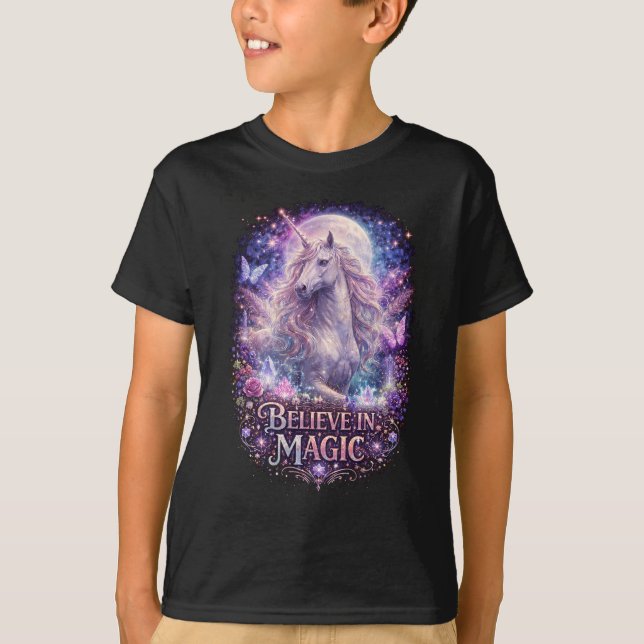 Månskinade Enhörningsdrömmar T Shirt (Framsida)