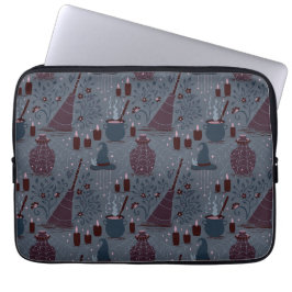 Månskinande Häxig Halloween-mönster Laptop Fodral