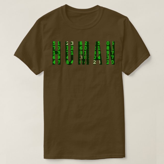 Mänsklig 1 t shirt (Design framsida)