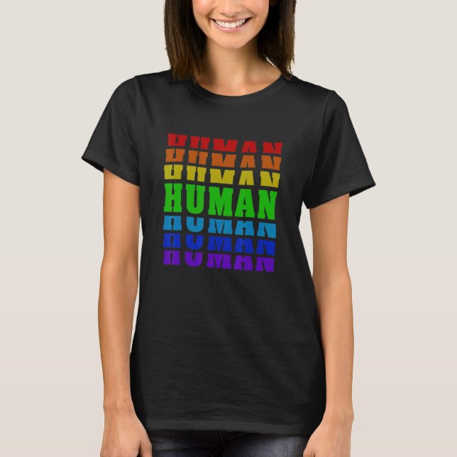 Mänsklig 2 t shirt (Framsida)