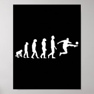 Mänsklig evolution slutar med fotbollsspelarens sp poster