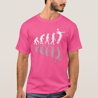 Mänsklig Evolution Volleybollspelare Sportälskare T Shirt