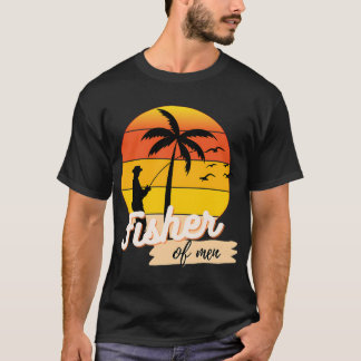 Mänsklig fiskare kristen t shirt