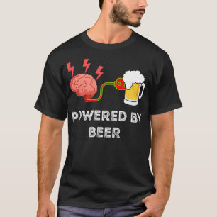 Mänsklig hjärna med öl t shirt