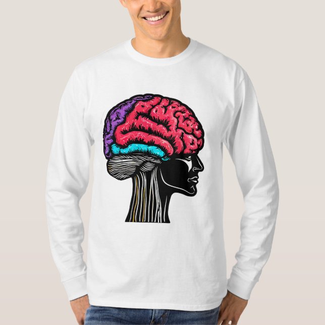 Mänsklig hjärna t shirt (Framsida)
