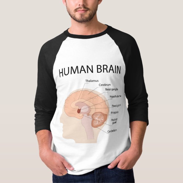 Mänsklig hjärna t shirt (Framsida)