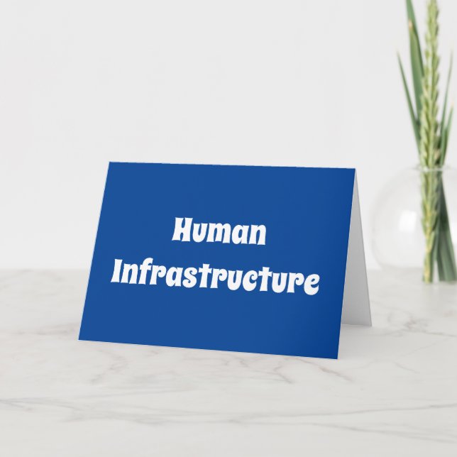 Mänsklig infrastruktur kort (Framsida)