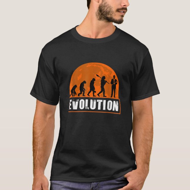 Mänsklig ingenjör Evolution Rollig ingenjör Evolut T Shirt (Framsida)