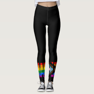 Mänsklig Inkluderande Prideflagga Leggings