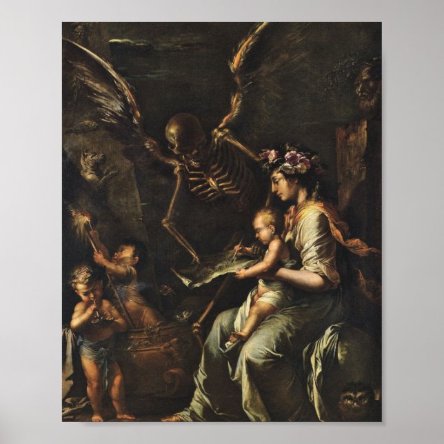 Mänsklig järnväg - Salvator Rosa 1656 Poster (Framsidan)