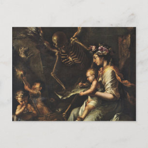 Mänsklig järnväg - Salvator Rosa 1656 Vykort